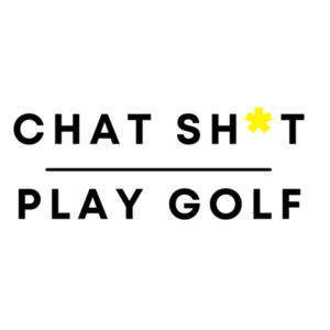 Chat Sh*t & Play Golf Tee - Tāne - Mens Raglan Tee Design